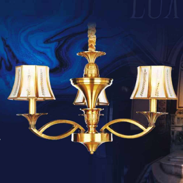 BC 2206/3: Đèn thả 3 bóng - KT: Ø670mm x H420mm +300mm - Đèn chân E14 x 3 bóng