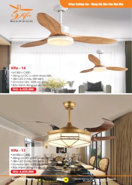 Catalogue Đèn Quạt Trần VIFA