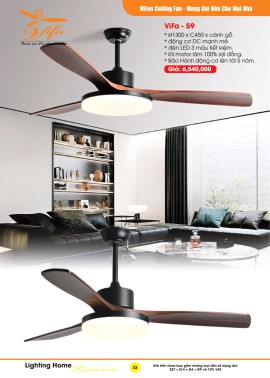 Catalogue Đèn Quạt Trần VIFA