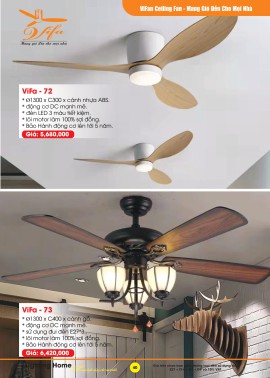 Catalogue Đèn Quạt Trần VIFA