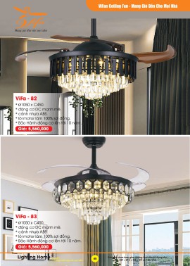 Catalogue Đèn Quạt Trần VIFA