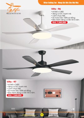Catalogue Đèn Quạt Trần VIFA
