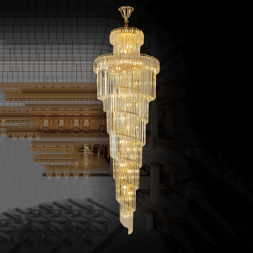 CFL 3512: Đèn thả Phale - 553 hạt phale -  KT: Ø800mm x H3000mm - Đèn E14 x 29 bóng