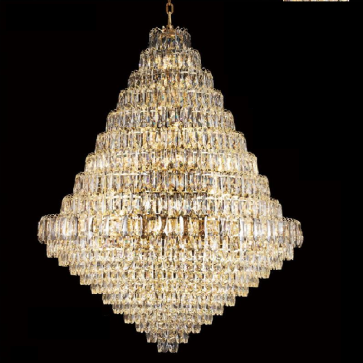 CODE- 3762: Đèn chùm pha lê - KT: Ø1200mm x H1900mm - Bóng đèn chân E14