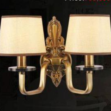 CODE: 9028/2: Đèn tường 2 bóng, thân hợp kim, KT: Ø400*H300mm