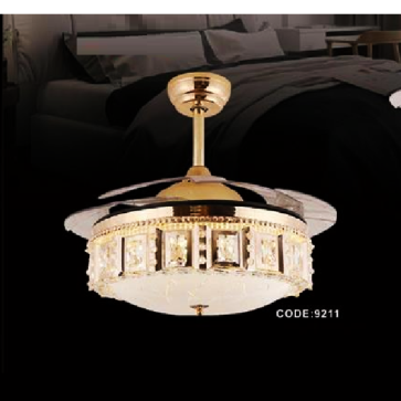 CODE: 9211: Quạt trần đèn cánh xếp