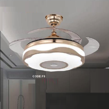 CODE: F8: Quạt trần đèn cánh xếp
