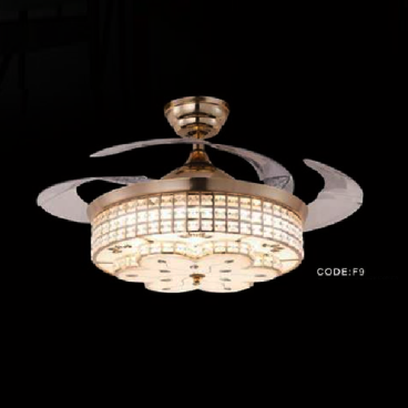 CODE: F9: Quạt trần đèn cánh xếp