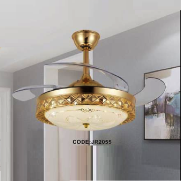 CODE: JR2055: Quạt trần đèn cánh xếp