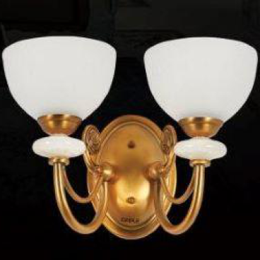 CODE: MZB325/2: Đèn tường 2 bóng, chao thủy tinh, KT: L325mm*W230mm*H230mm