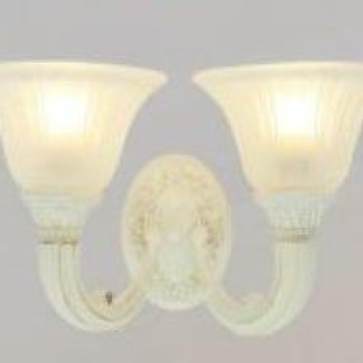 CODE: WL 0064/2: Đèn tường 2 bóng, chao thủy tinh, KT L380*W260*H240mm