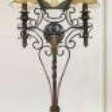 CODE: WL 0133/2: Đèn tường 2 bóng, chao thủy tinh,  KT L540*W250*H1220mm