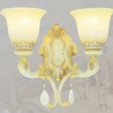 CODE: WL 0516/2: Đèn tường 2 bóng, chao thủy tinh, KT L440*W210*H360mm