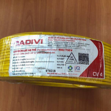 CV 4.0mm2: Cáp CV 4.0mm2 -100m