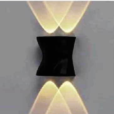 EU - CN - 392: Đèn gắn tường LED - KT: L95mm x W52mm x H95mm - Đèn LED  1W x 4 ánh sáng vàng