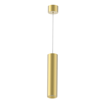 Đèn thả dây Pluto 12W ( vỏ màu vàng) - KT: 60x205mm - Ánh sáng vàng