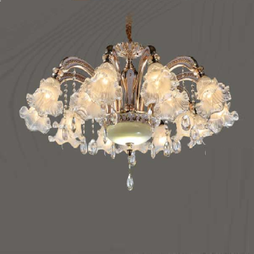 E1 - 152/15: Đèn chùm 15 tay -  KT: Ø950mm x H550mm - Bóng đèn chân E14 x 15 bóng + Đèn LED