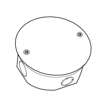 E265A/R: Hộp nối dây âm tròn  tự chống cháy - KT: Ø85mm