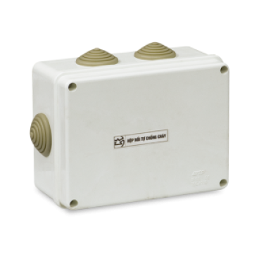 E265/GY: Hộp nối dây chống thấm tự chống cháy - KT: 150x110x70mm