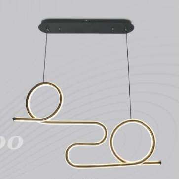 E3 - 271: Đèn thả ngang LED - KT: L850mm*120mm *H1000mm - Đèn LED 108W đổi 3 màu