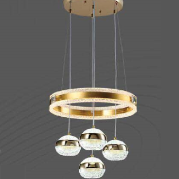 E3 - 300: Đèn thả LED - KT: Ø 400mm x H1000mm - Đèn LED 100W đổi 3 màu