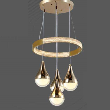 E3 - 301: Đèn thả LED - KT: Ø 400mm x H1000mm - Đèn LED 100W đổi 3 màu