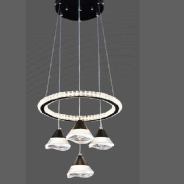 E3 - 330: Đèn thả LED - KT: Ø 440mm x H1200mm - Đèn LED 134W đổi 3 màu