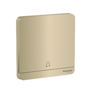 E8331BPL1_WG_G19: Nút nhấn chuông đơn 10A màu vàng ánh kim