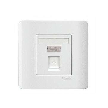 E8431RJS_5_G19: Bộ ổ mạng Cat5e đơn, màu trắng
