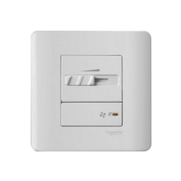 E8431SPF_WE: Bộ contac điều chỉnh tốc độ quạt, màu trắng