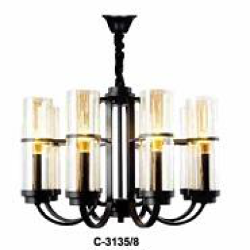 Era- C 3138/8: Đèn chùm 8 bóng, KT: Ø620mm*H500mm, bóng E14*8 bóng tính riêng