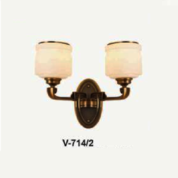 E - V - 714/2: Đèn áp tường 2 bóng - KT: L350mm x W280mm x H330mm - Đèn E27 x 2 bóng