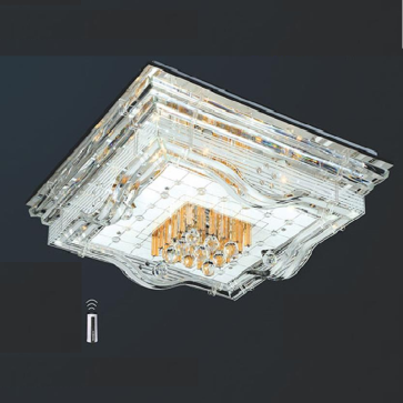EU - ML - 8164: Đèn áp trần vuộng LED - KT: 750mm x 750mm x H300mm - Đèn LED đổi màu - Remote