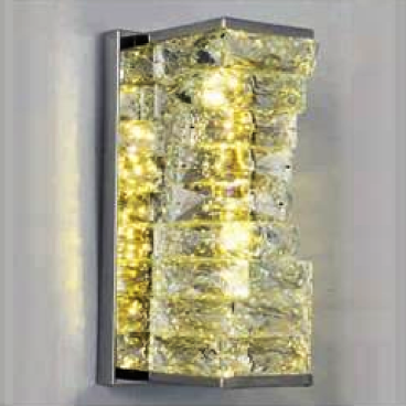 EU - V - 861: Đèn gắn tường phale - KT: L110mm x W110mm x H280mm  - Đèn LED 15W x 2, ánh sáng đổi 3 màu