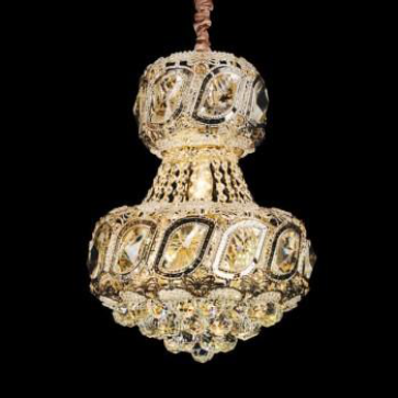 E - CFL - 33: Đèn chùm Phale - KT: Ø400mm x H500mm - 97 hạt Phale K9 - Bóng đèn chân E14 x 7 bóng