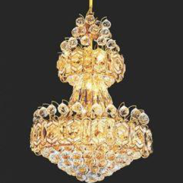 E - CFL - 47: Đèn chùm Phale - KT: Ø550mm x H720mm - 169 hạt phale K9 - Bóng đèn chân E14 x 14 bóng