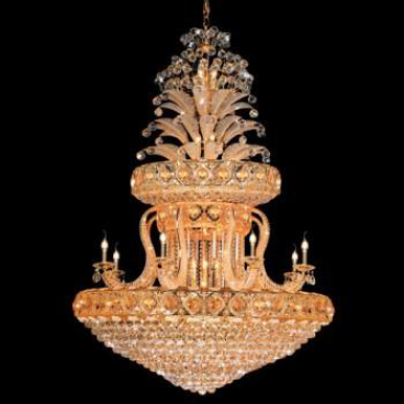 EU - CFL - 79: Đèn chùm Phale - KT: Ø1200mm x H1800mm - 890 hạt Phale K9 - Đèn E14 x 58 bóng