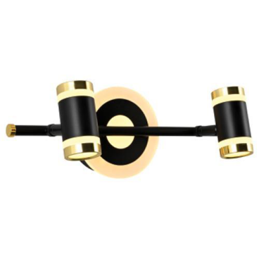 EU - S -17/2: Đèn rọi tranh/gương đôi - KT: L300mm x W100mm x H130mm - Đèn LED 6W x 2 + 8W ánh sáng trắng/vàng