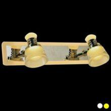 EU - S - 977/2: Đèn rọi tranh/gương đôi - KT: L320mm x H110mm -  Đèn LED 5W x 2 ̣Viền LED 8W  ánh sáng trắng/vàng