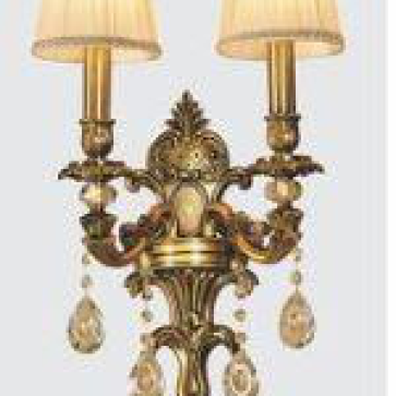 EU-V 552: Đèn tường 2 bóng, thân hợp kim , KT : L390mm*W210mm*H420mm