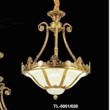 Euro Era - TL 5001/620: Đèn thả đồng - KT: Ø620mm*H450mm - Đèn LED đổi 3 màu