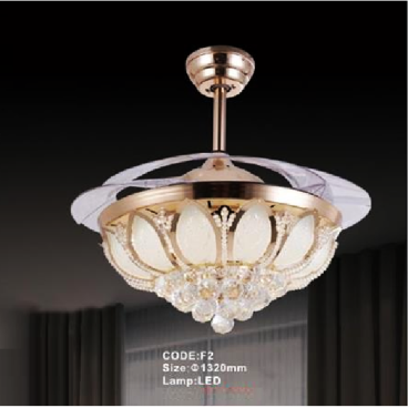 CODE: F2: Quạt trần đèn cánh xếp