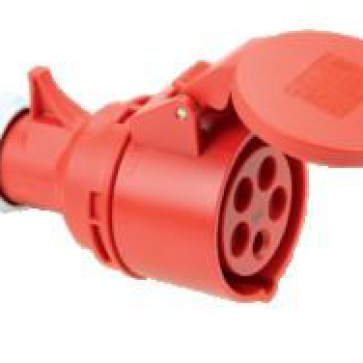 F215 - 6 : Ổ cắm nối không kín nước 16A, 5P, 400V, 6H - IP 44 - NANOCO