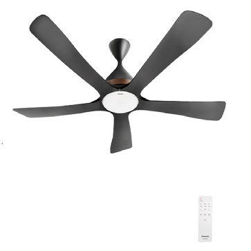 F-60DGN: Quạt trần Panasonic 5 cánh có đèn LED - ĐK cánh 1500mm - Chiều dài ti: 373mm - Remote