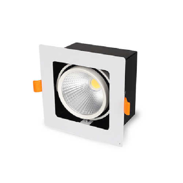 GL-1x10SS-V120 - V/TT/T: Đèn LED vuông âm trần chiếu điểm 10W - KT: 127mm x 127mm x H75mm  -  Lỗ Khoét : 100mm x 100 mm - Ánh sáng vàng/trung tính/trắng