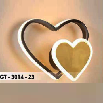 LH - GT - 3014 - 23: Đèn gắn tường LED - KT: L200mm x H250mm - Đèn LED đổi 3 màu