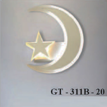 LH - GT - 311B - 20: Đèn gắn tường LED - KT: Ø200mm - Đèn LED ánh sáng vàng + trắng