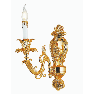 LH - GTCNQT - 05: Đèn tường nến đơn - KT: W250mm x H250mm - Đèn nến E14 x 1 bóng