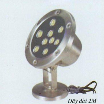 HB 9W - Đèn pha LED vỏ INOX  đặt dưới nước/ trên bờ 9W - ánh sáng vàng - EUR