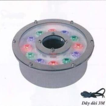 HBG 12W - Đèn pha LED SD dưới nước /trên bờ 12W - ánh sáng đổi 3 màu - HF